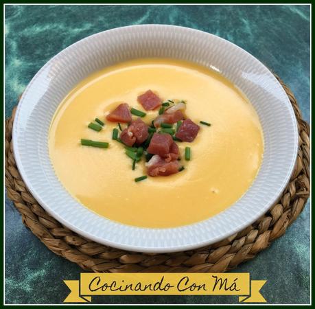 crema de calabaza con jamon