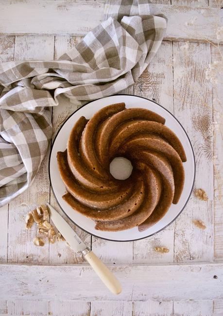 Bundt Cake de Nata y Nueces {y un sirope chispeante} #Asaltablogs