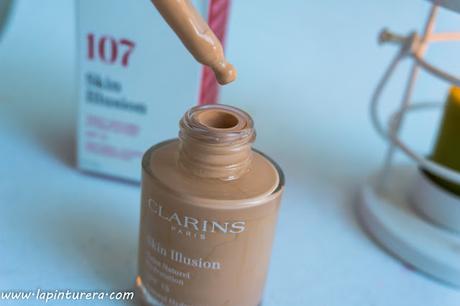 Maquillaje serum Skin Illusion de Clarins: Reseña 03 gotero
