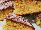 Bizcocho coco calabacín cobertura chocolate