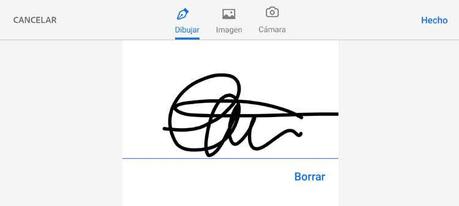 Firma en la pantalla del móvil firmar un documento pdf en el móvil