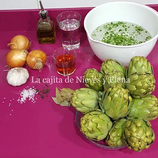 Alcachofas en escabeche