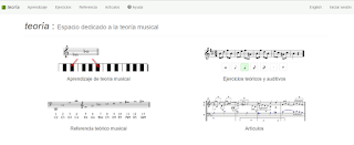 Portal de ejercicios y recursos de música