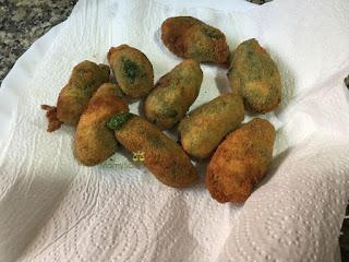 CROQUETAS DE ESPINACAS Y QUESO CON NUECES EN THERMOMIX Y TRADICIONAL