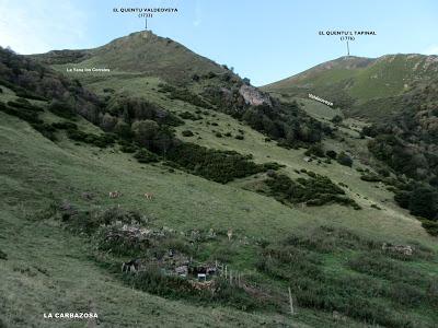 El Brañil.lín-La Carbazosa-Las Rubias-La Pena´l Barral-Cuitu Nigru