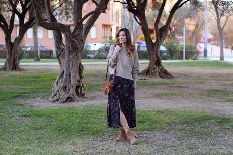 vestidos largos de flores marca polin et moi - fashion blogger