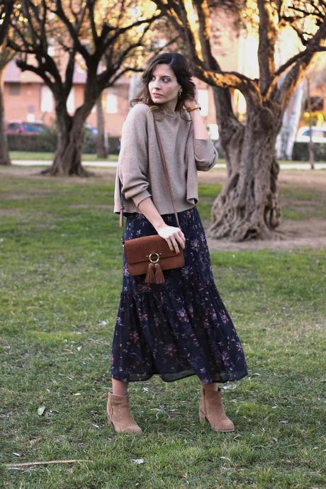 vestidos largos de flores marca polin et moi - fashion blogger