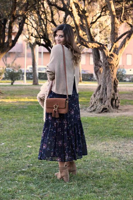 vestidos largos de flores marca polin et moi - fashion blogger