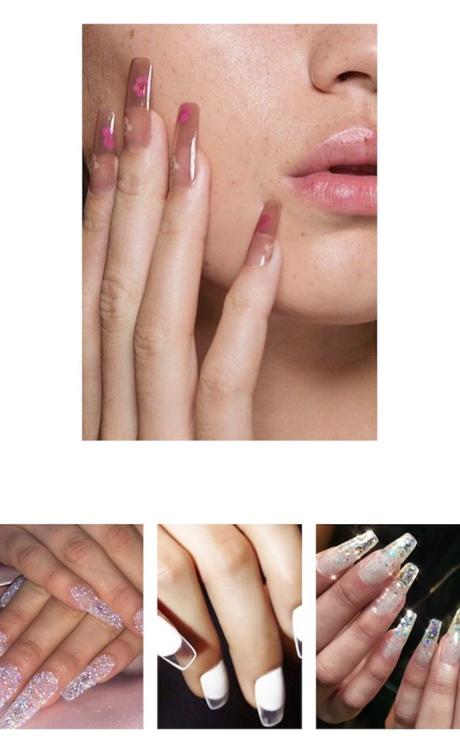 uñas 2019 tendencias transparente