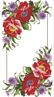 3.- Manteles a punto de cruz II