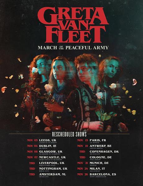 Greta Van Fleet pospone hasta otoño su concierto en Barcelona y toda su gira europea