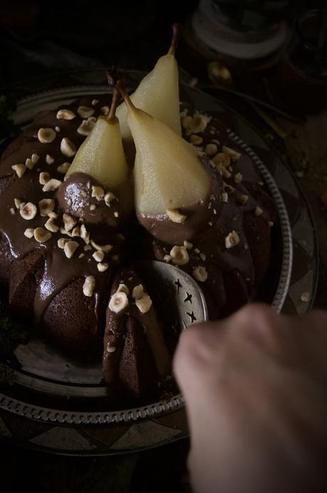 Nutella Pear Bundt Cake #BundtBakers