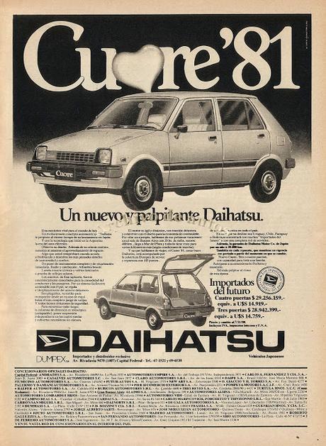 Daihatsu Cuore para el año 1981