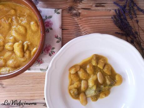 Judiones con bacalao