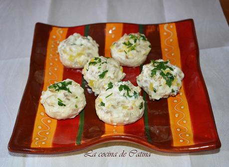 Champiñones con queso