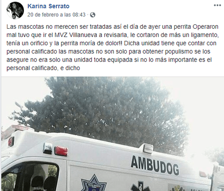 Denuncian negligencia de Ambudog de Soledad