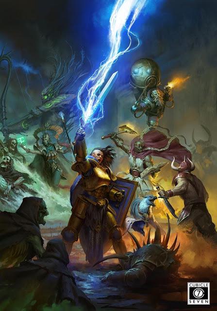 Ilustración de portada de AoSRPG 1ª ed