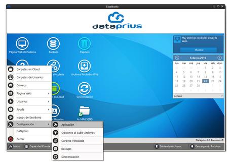 Escritorio Dataprius Configuración