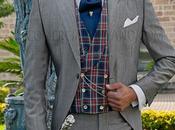 Chaqué italiano elegante corte “Slim” gris claro. Tejido lana alpaca.