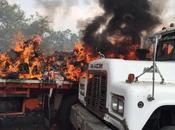 Nicolás Maduro ordena quemar camiones ayuda humanitaria rompe relaciones "con gobierno fascista Colombia"