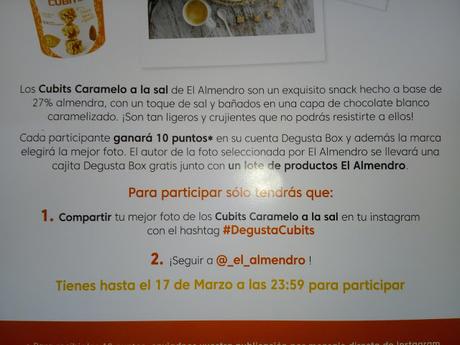 Concurso en Instagram.  El Almendro Cubits de caramelo