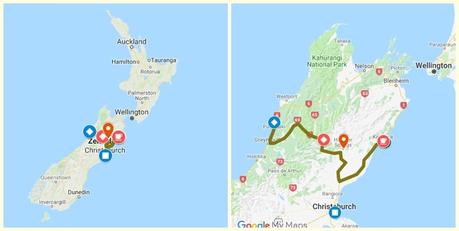 Día 12, Isla Sur de costa a costa, Punakaiki – Kaikoura