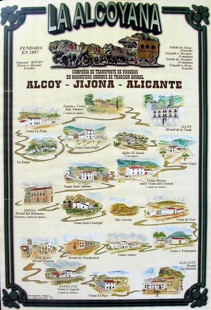 La Alcoyana en 1853 realizó el primer servicio regular de viajes