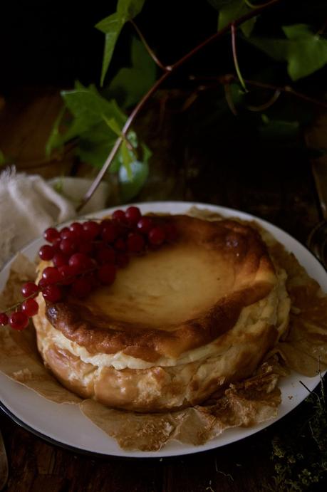 Tarta de queso tipo La Viña #Asaltablogs {las apariencias engañan}
