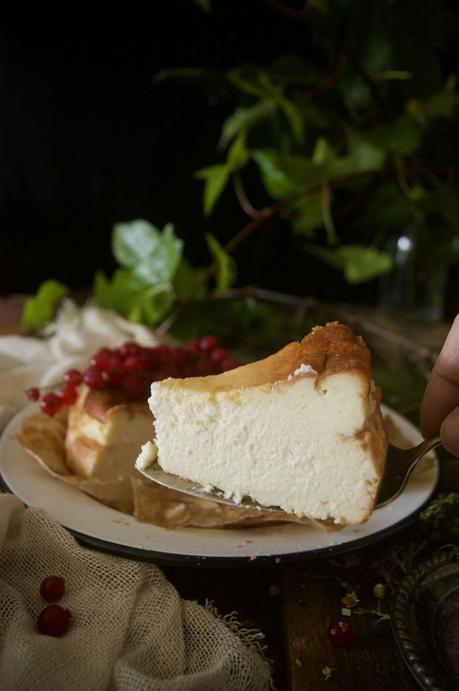 Tarta de queso tipo La Viña #Asaltablogs {las apariencias engañan}