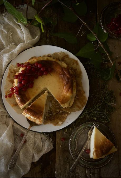 Tarta de queso tipo La Viña #Asaltablogs {las apariencias engañan}