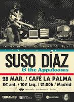 Concierto de Suso Díaz & The Appaloosas en Café la Palma