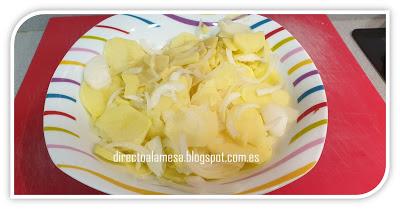 Tortilla de patata al microondas