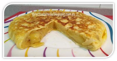 Tortilla de patata al microondas