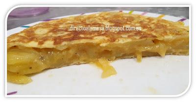 Tortilla de patata al microondas