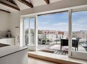 Ático nórdico cocina abierta acceso directo terraza