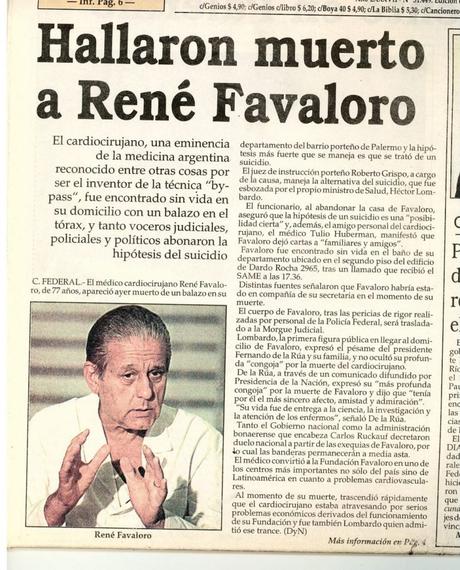 René Favaloro, El Héroe Con Ambo Y Estetoscopio