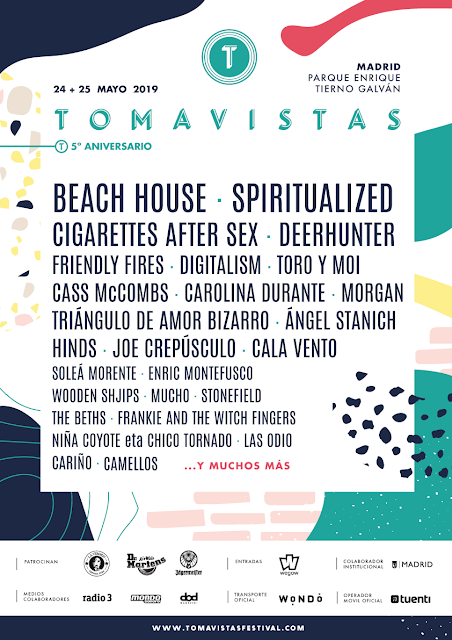Tomavistas 2019 suma a Spiritualized, Soleá Morente, Enric Montefusco, Wooden Shjips y Camellos Tomavistas 2019 suma a Spiritualized, Soleá Morente, Enric Montefusco, Wooden Shjips y Camellos