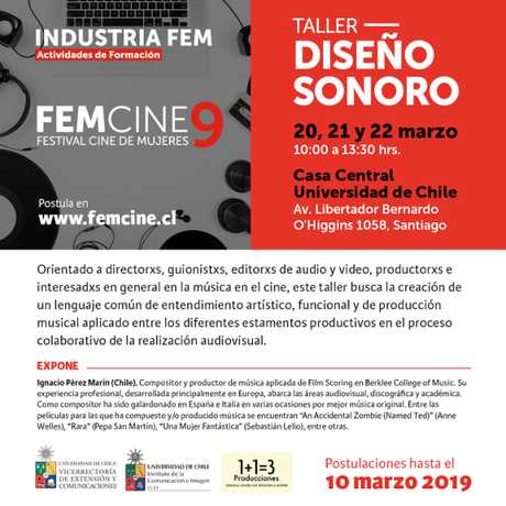 FEMCINE abre convocatoria para sus actividades de formación