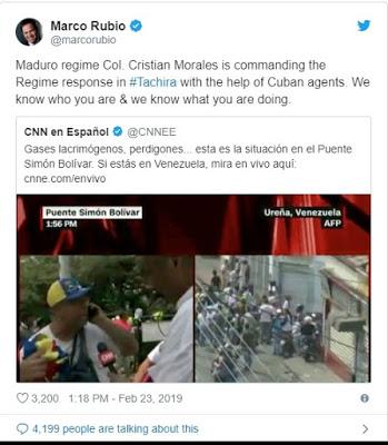 Rubio, mariscal de campo en Cúcuta