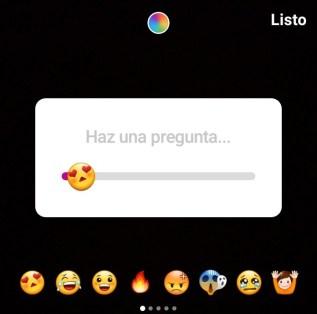 Slider de encuestas para instagram en el blog de Maria en la red