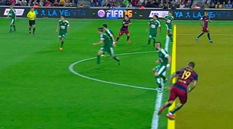 Este gol del Barcelona también subió al marcador.