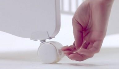 ruedas con freno para cunas de bebe