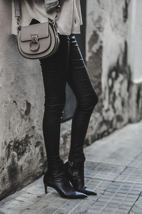 leather black pants