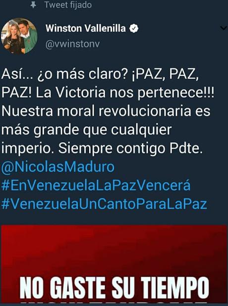 #Venezuela: “Te escupí la comida”: La respuesta épica que recibió Winston Vallenilla (@vwistonv)