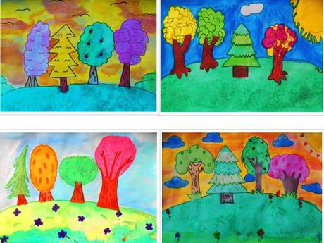 Paisajes  ( Árboles coloridos )