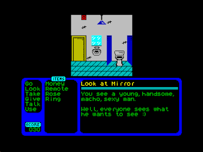 Larry pasea palmito también en ZX Spectrum Larry pasea palmito también en ZX Spectrum