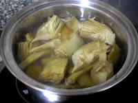 Alcachofas con almejas