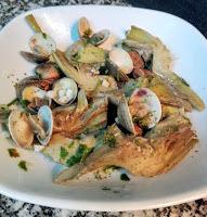 Alcachofas con almejas