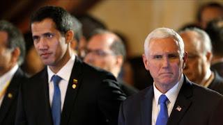 Pence cruzó reproches con Guaidó en la cumbre de Bogotá Pence cruzó reproches con Guaidó en la cumbre de Bogotá