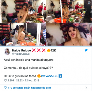 La Taquería en Puebla donde esta chica atendió desnuda